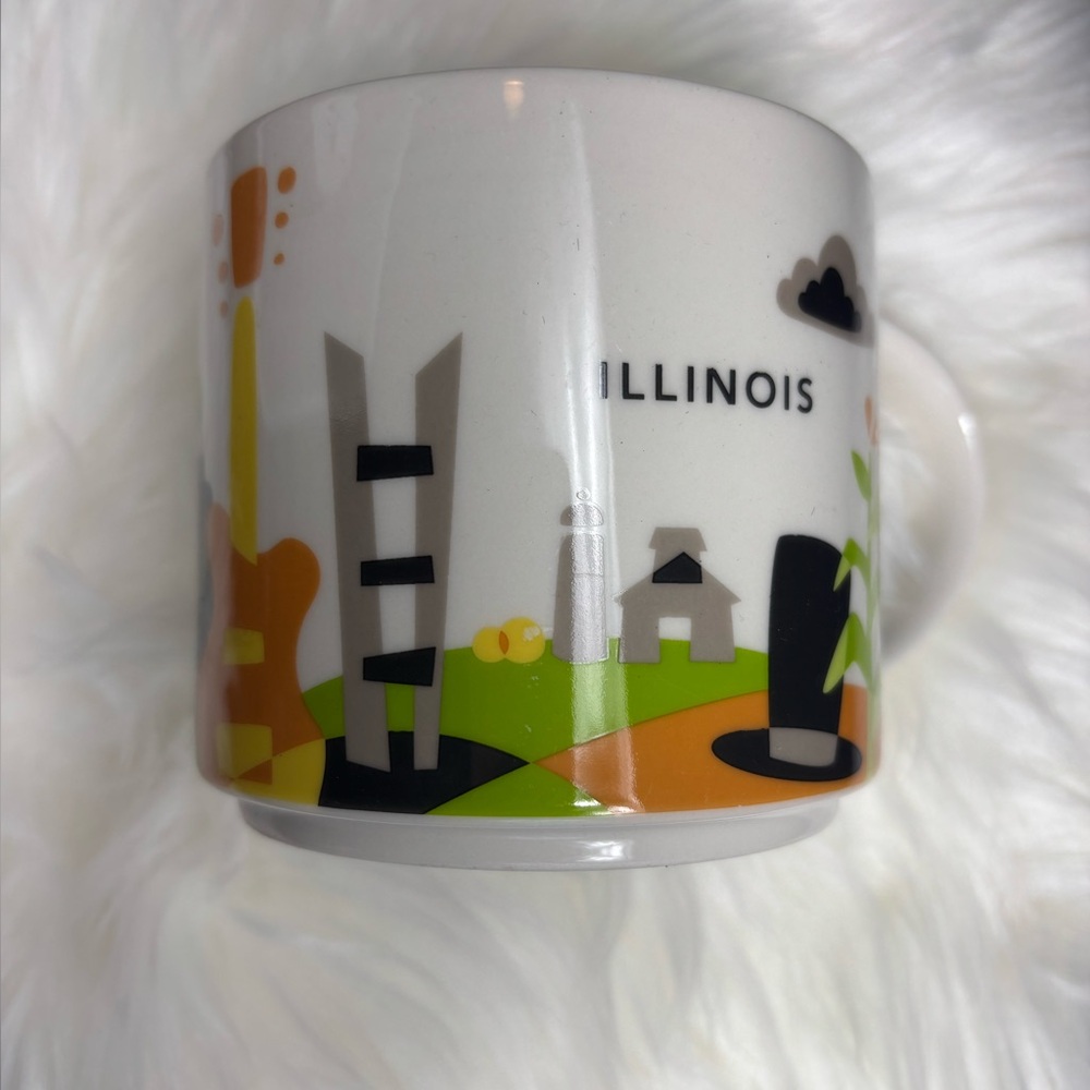 Illinois Themed Mug Starbucks Discontinued You Are Here Collection